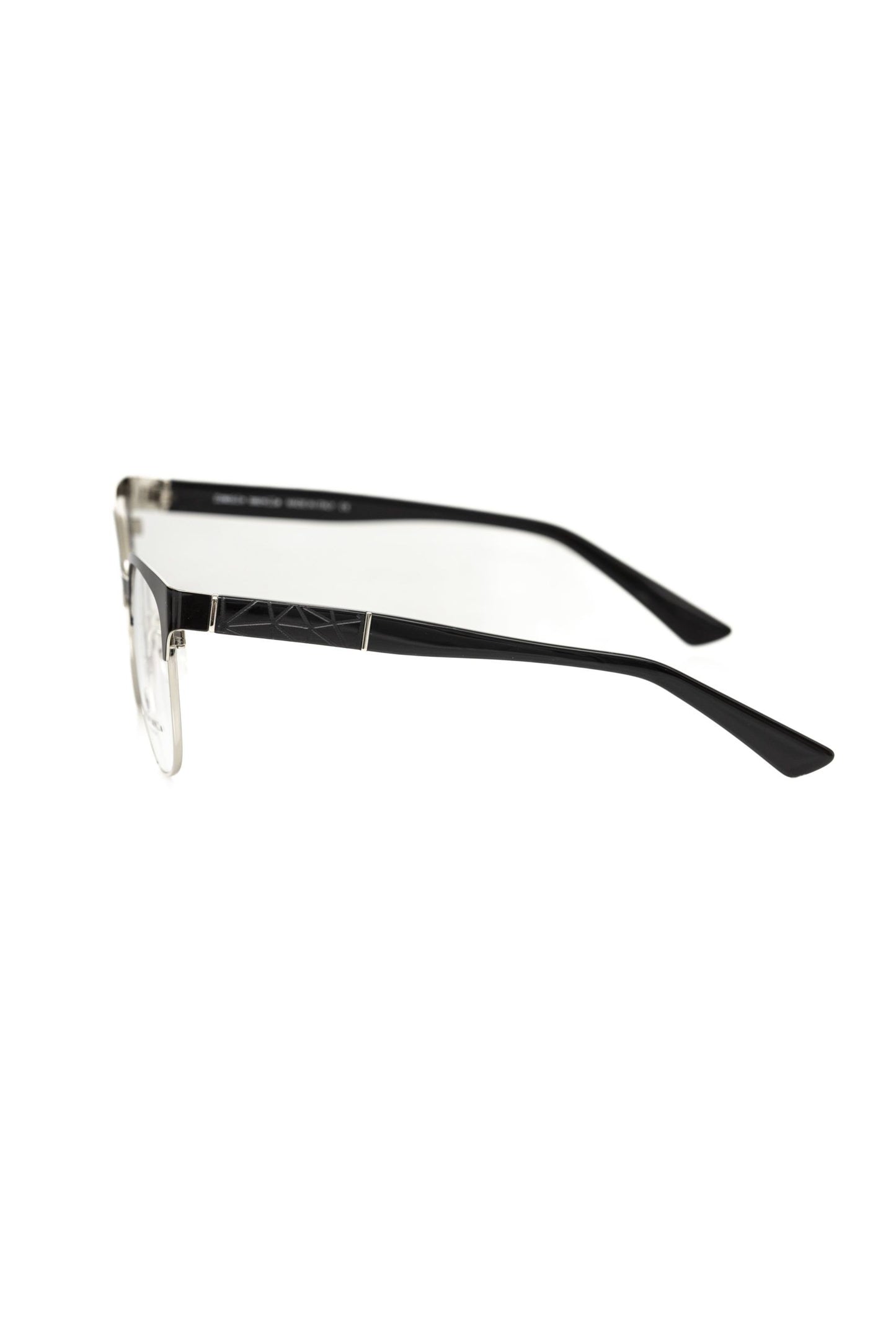 Frankie Morello Chic Geometric Black Clubmaster Eyeglasses