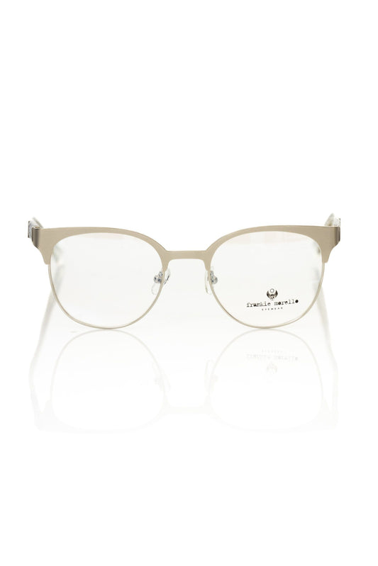 Frankie Morello Geometric Pattern Clubmaster Eyeglasses