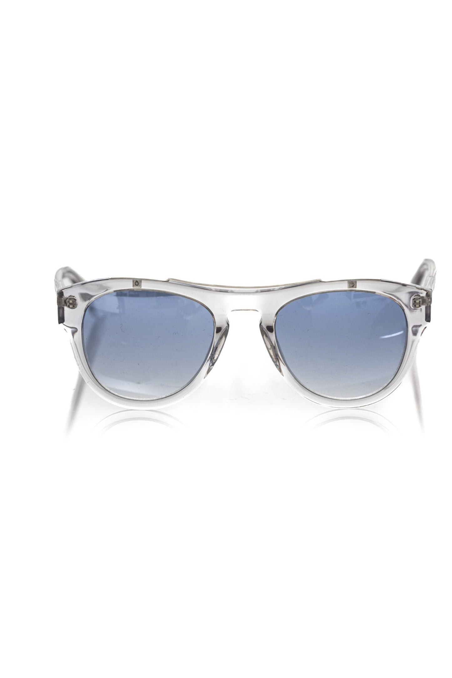 Frankie Morello Chic Shaded Blue Lens Wayfarer Sunglasses