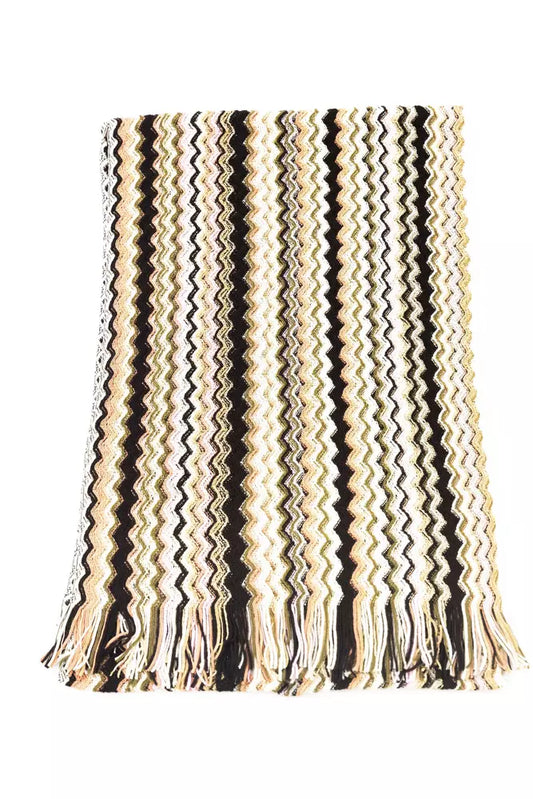 Missoni Geometric Fantasy Multicolor Fringed Scarf