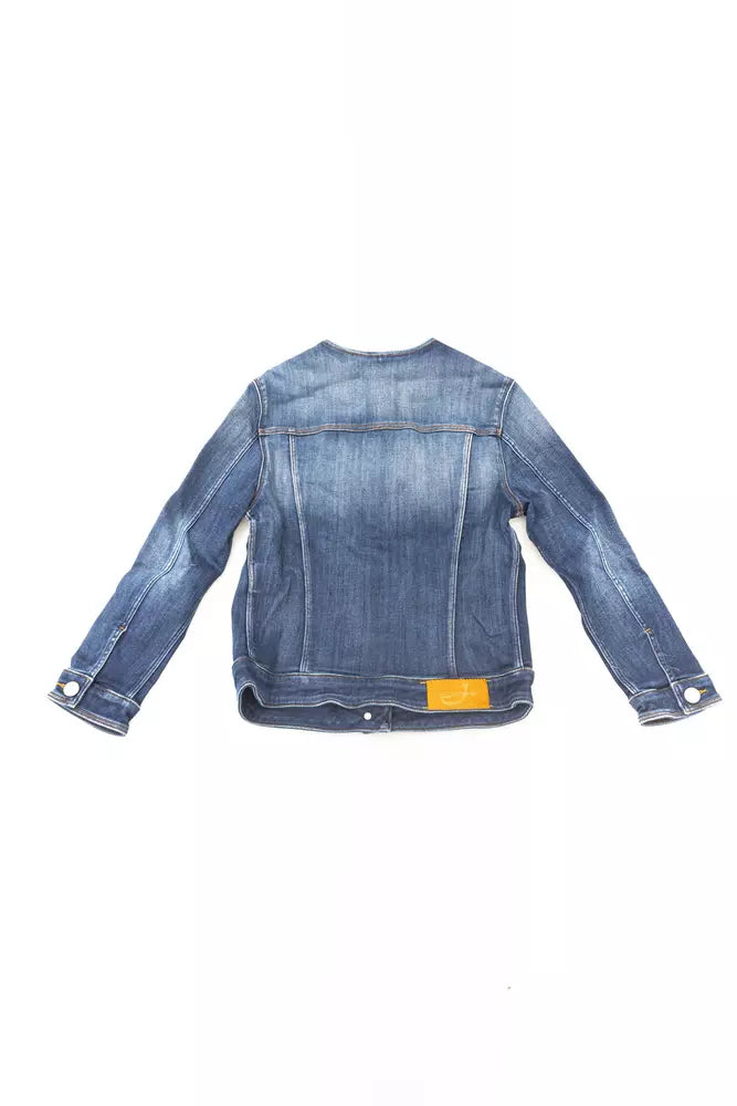 Jacob Cohen Chic Denim Round Neck Jacket