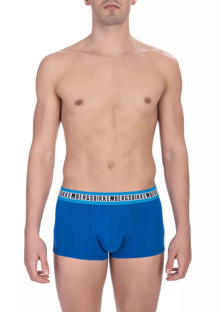 Bikkembergs Sleek Blue Trunk Bi-Pack for Men