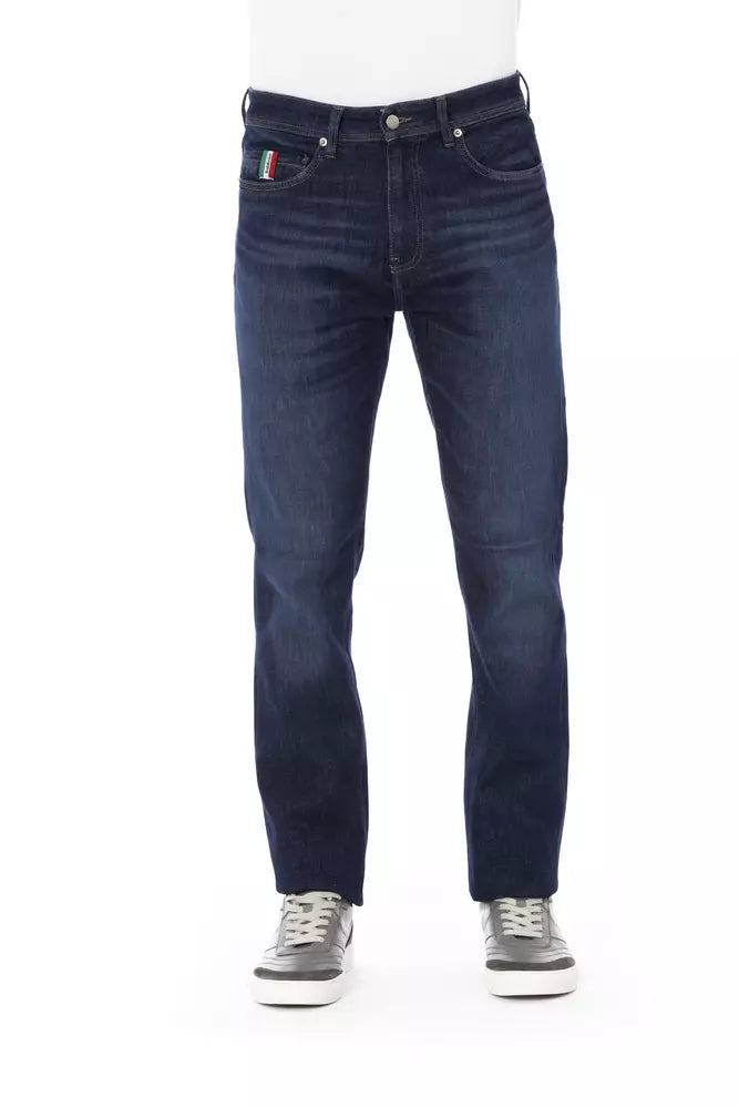 Baldinini Trend Chic Contrasting Stitch Regular Men's Jeans