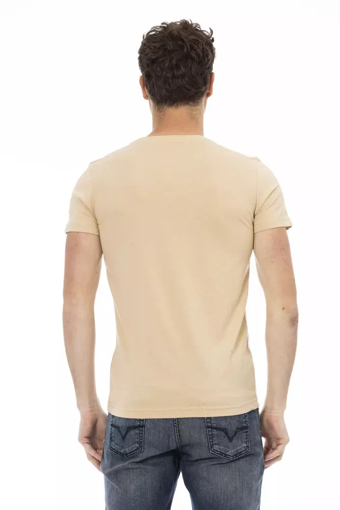 Trussardi Action Beige Short Sleeve Luxury Tee