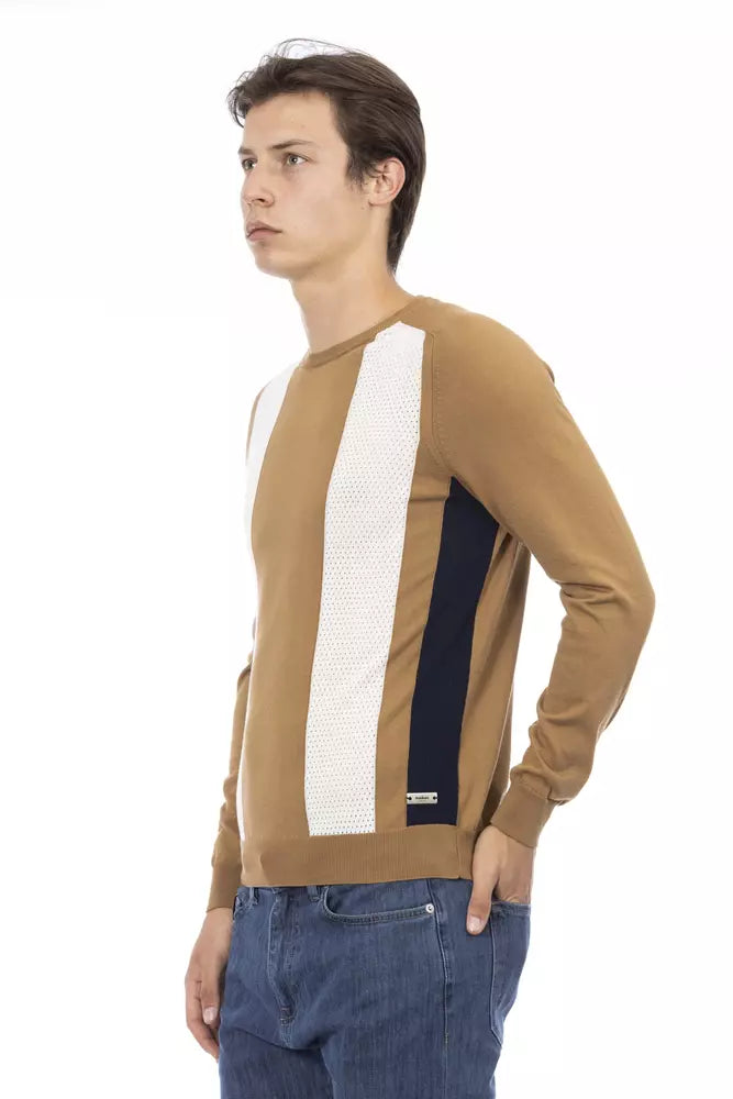 Baldinini Trend Elegant Cotton Crew Neck Sweater