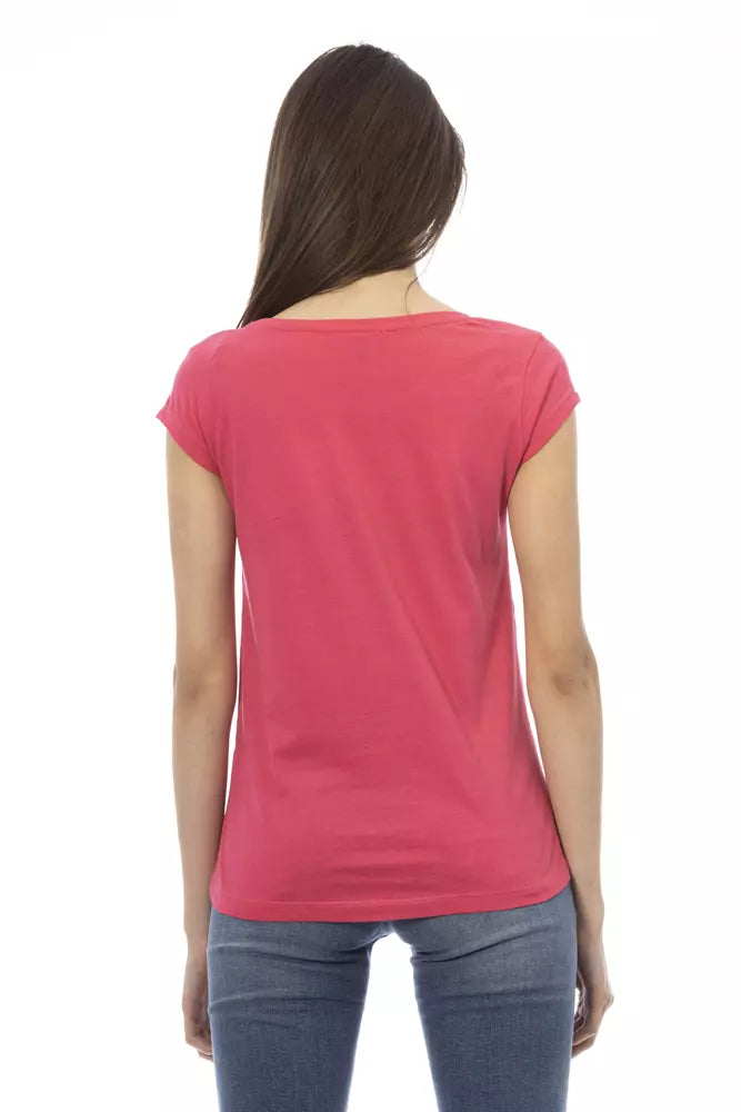 Trussardi Action Pink Short Sleeve Fashion Tee