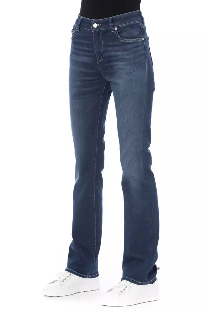 Baldinini Trend Tricolor Accent Designer Jeans