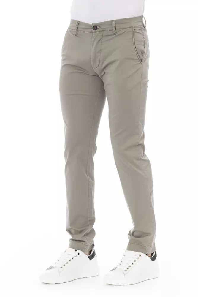 Baldinini Trend Elegant Beige Chino Trousers for Men