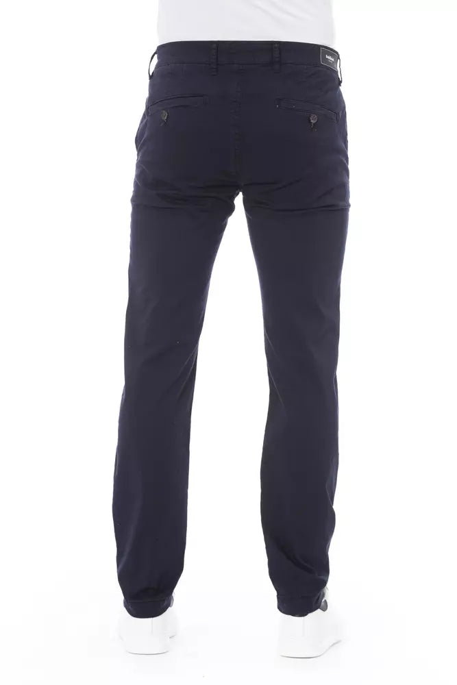 Baldinini Trend Elegant Blue Chino Trousers