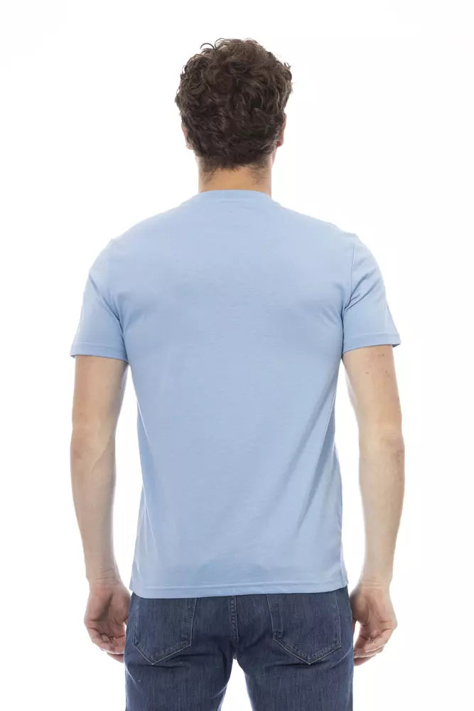 Baldinini Trend Elegant Light Blue Short Sleeve Tee