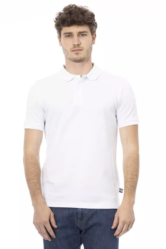 Baldinini Trend Elegant White Cotton Polo Shirt