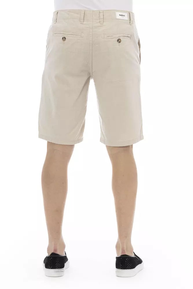 Baldinini Trend Beige Cotton Bermuda Shorts