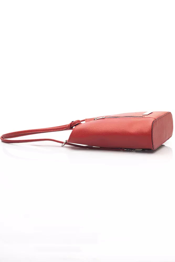 Baldinini Trend Elegant Red Leather Backpack