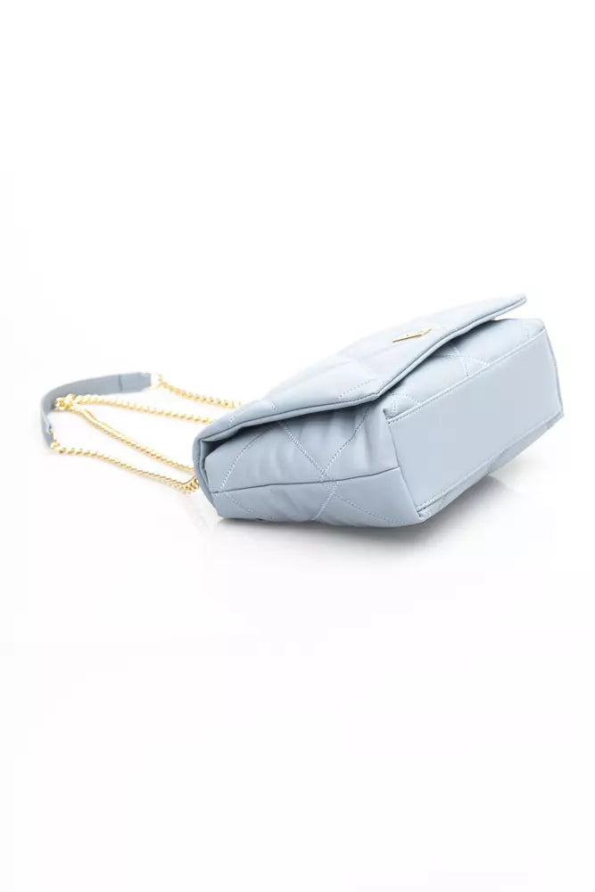 Baldinini Trend Elegant Light Blue Shoulder Flap Bag