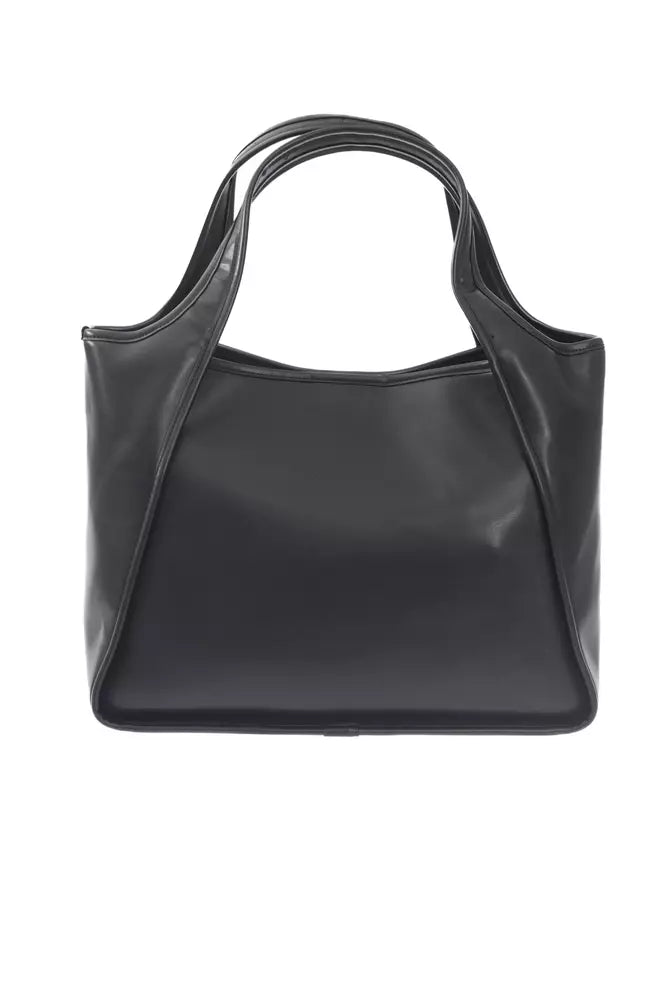 Baldinini Trend Elegant Black Magnetic Closure Handbag