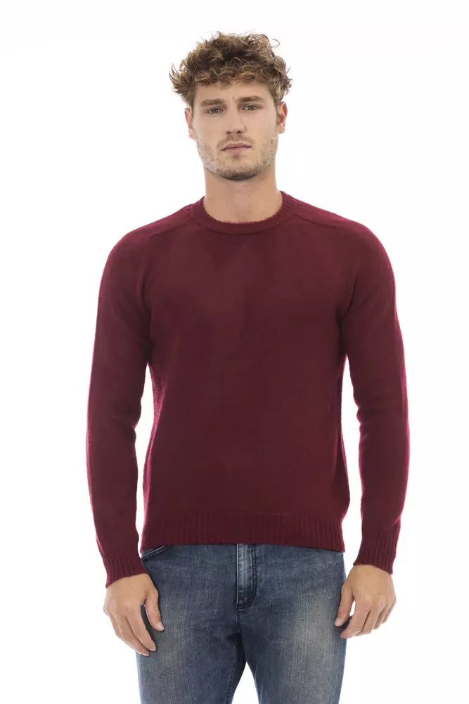 Alpha Studio Classic Crewneck Crimson Sweater