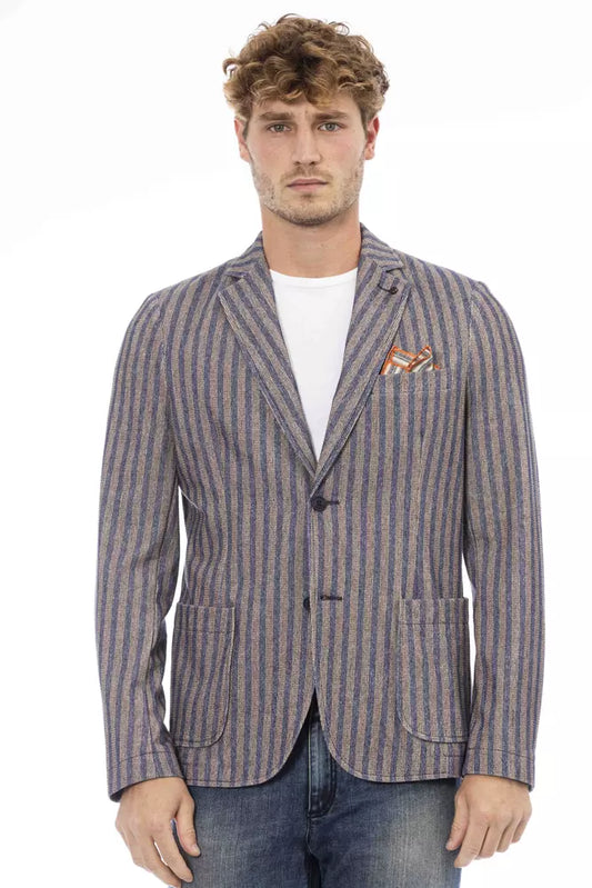 Distretto12 Classic Blue Fabric Jacket