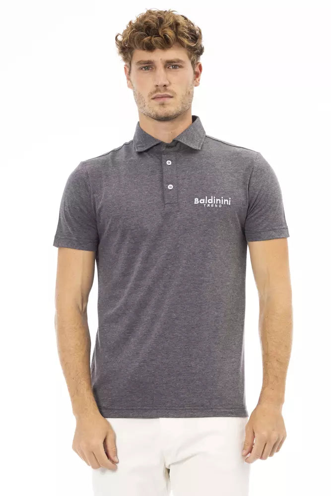 Baldinini Trend Chic Embroidered Logo Cotton Polo