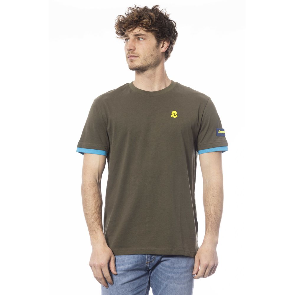 Invicta Cotton Crew Neck Tee in Green