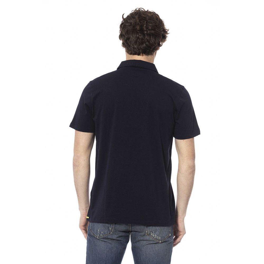 Distretto12 Elegant Cotton Polo in Classic Blue