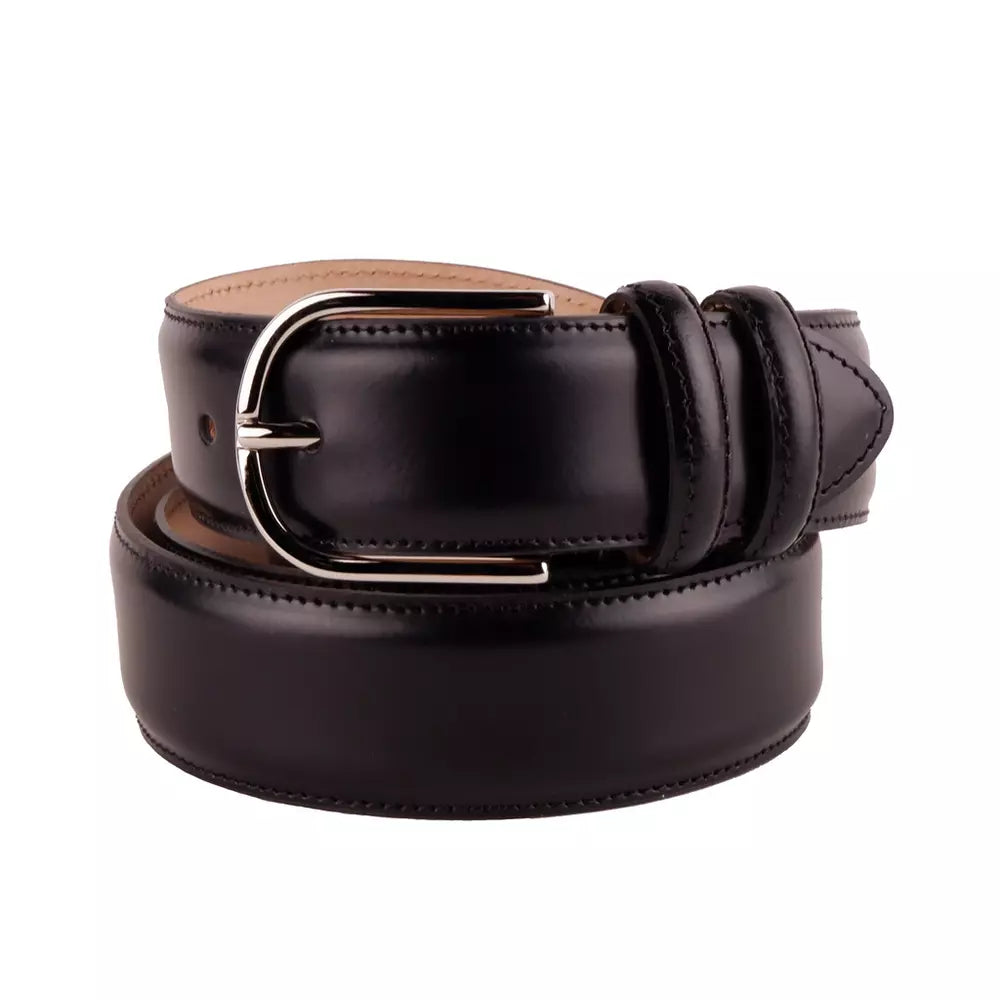 Made in Italy Elegant Milano Leather Belt Quartet