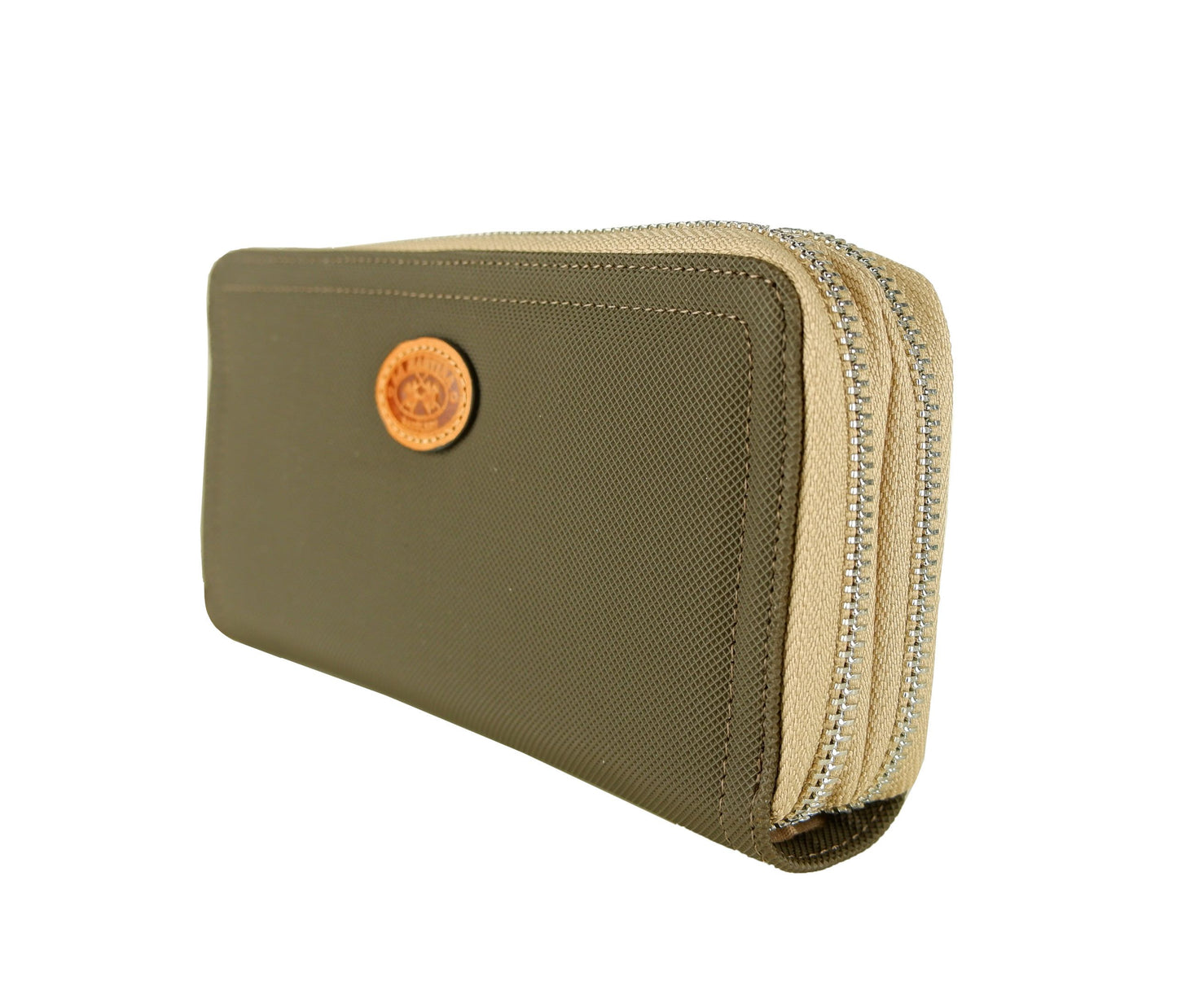 La Martina Elegant Dual-Zip Green Wallet