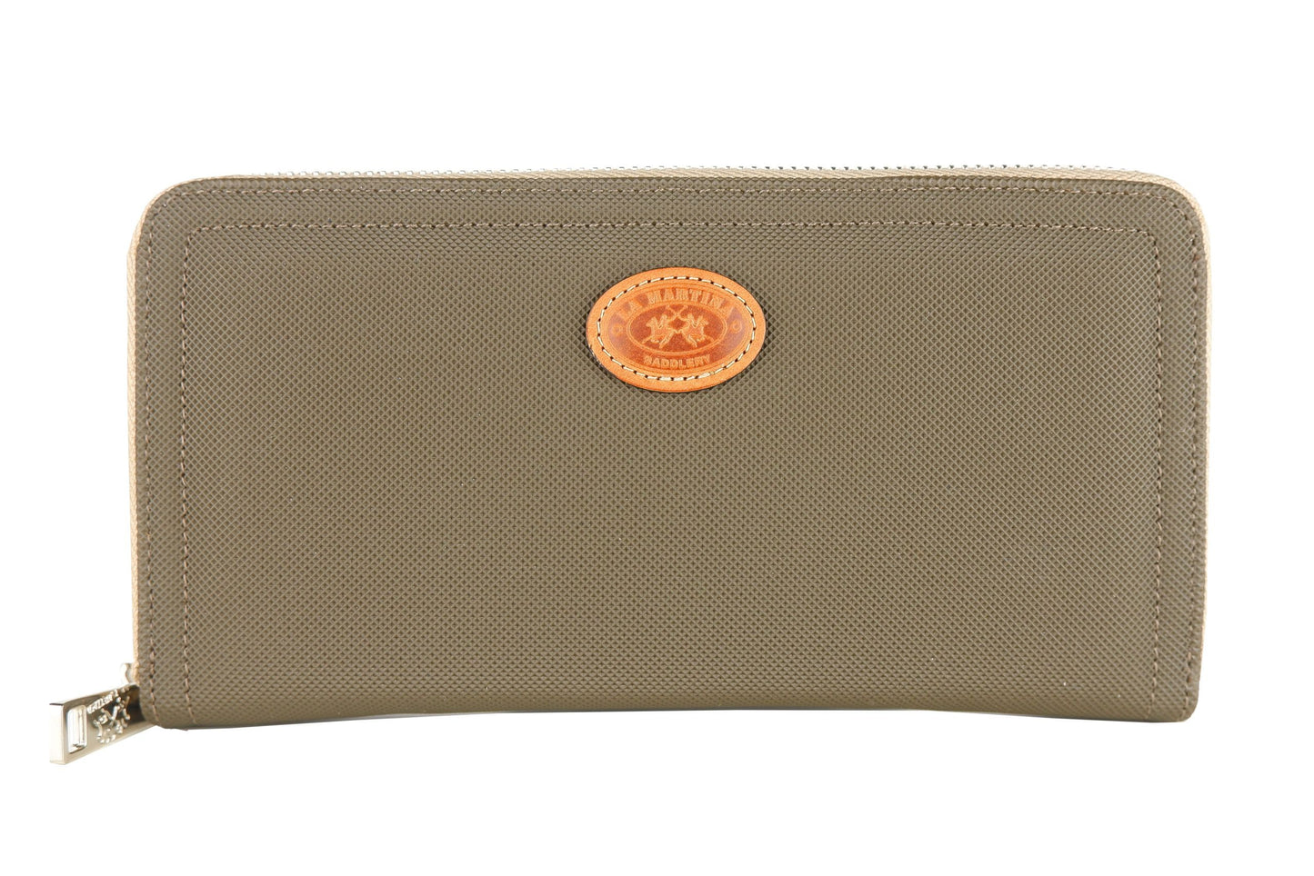 La Martina Elegant Dual-Zip Green Wallet