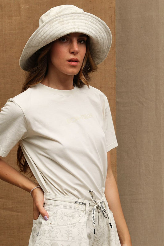 Don The Fuller Chic White Logo Tee