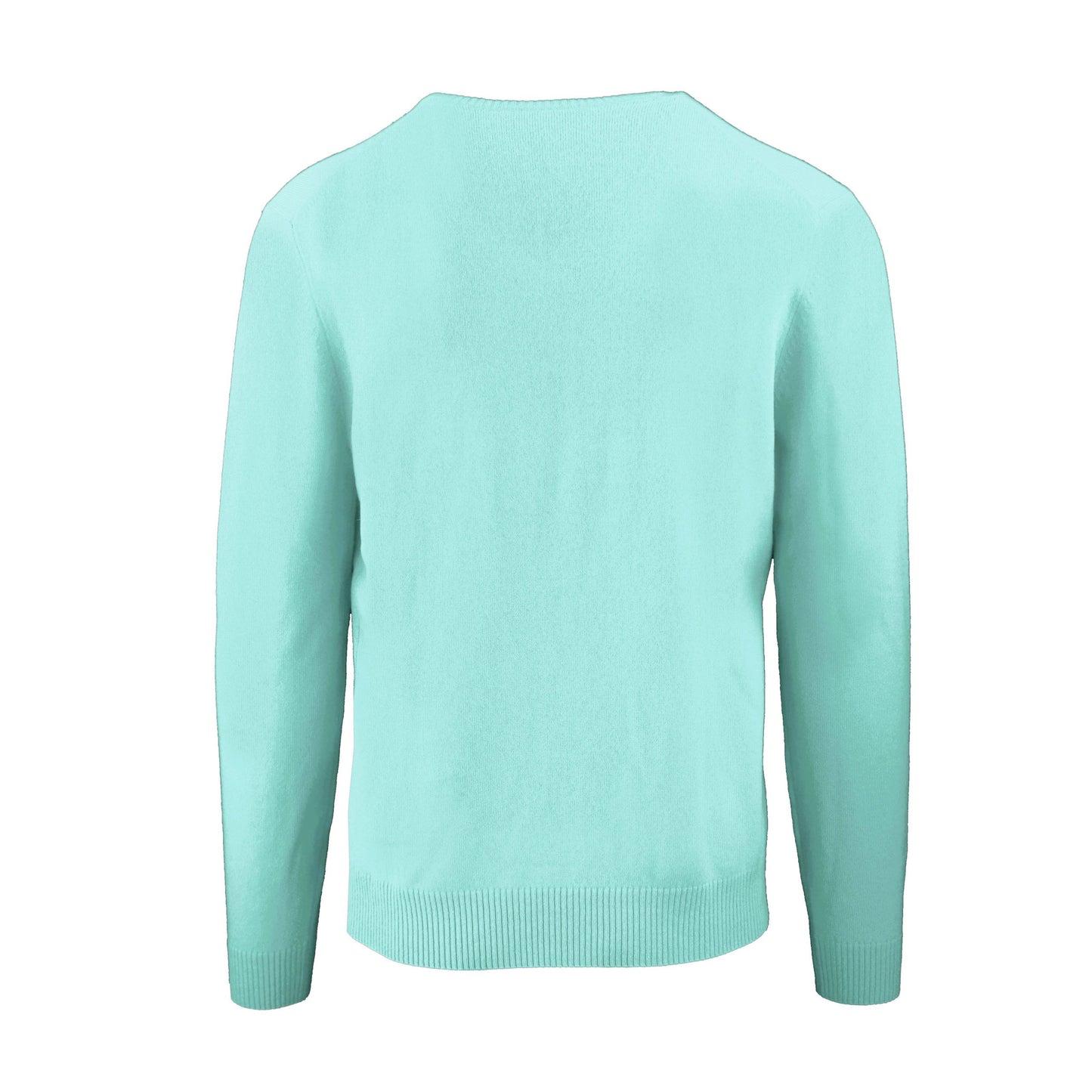 Malo Elegant V-Neck Green Cashmere Sweater