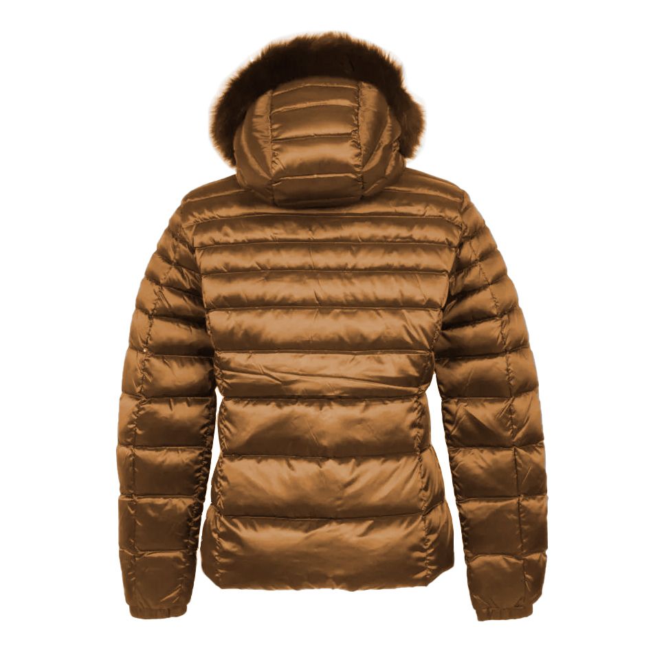 Refrigiwear Elegant Padded Down Jacket with Fur Hood