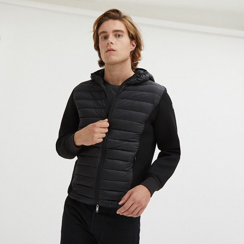 Centogrammi Sleek Black Nylon Down Jacket