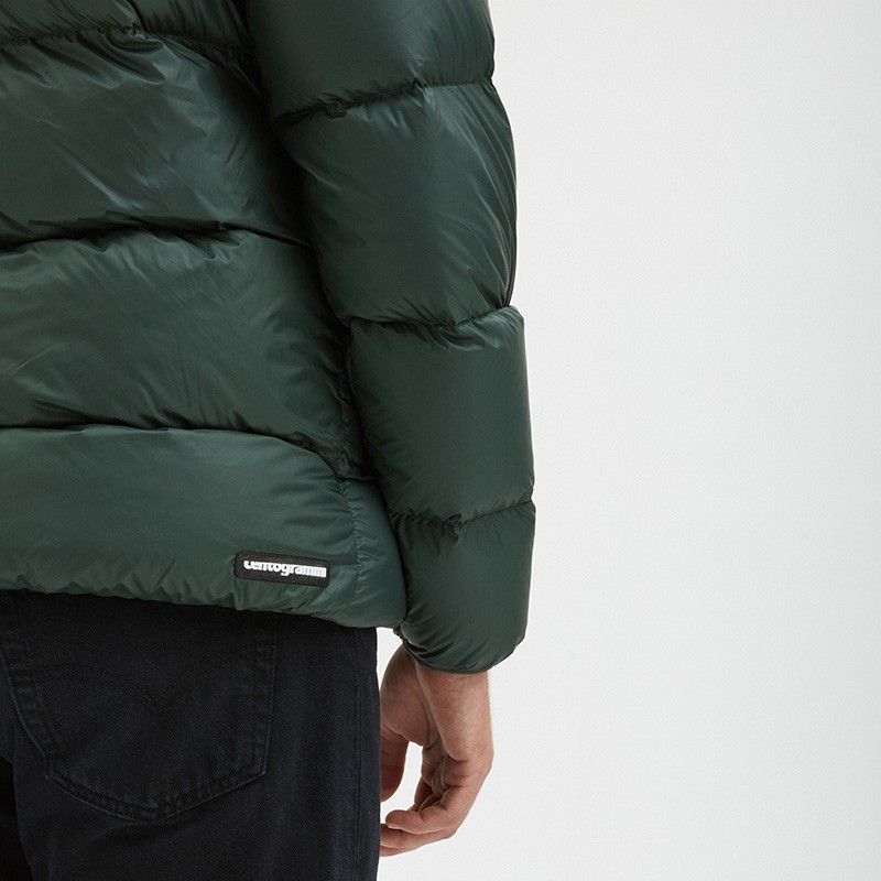 Centogrammi Sleek Dark Green Hooded Winter Jacket