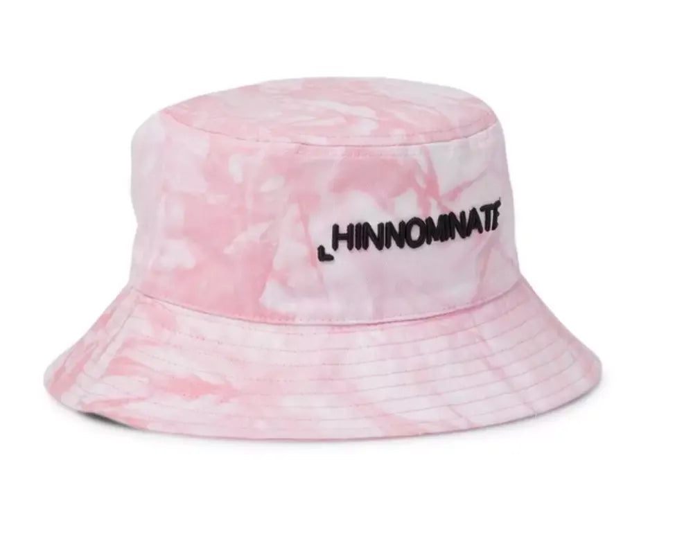 Hinnominate Exquisite Pink Cotton Hat with Logo Accent