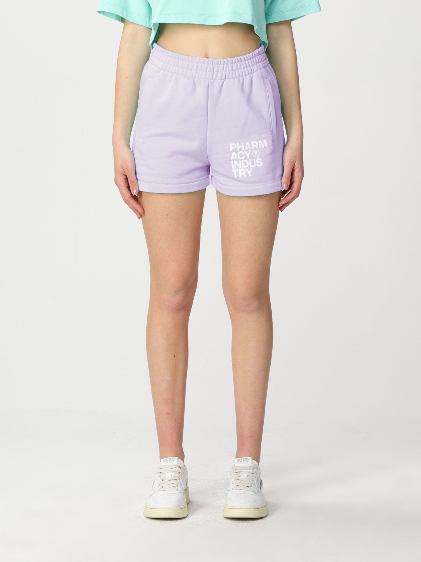 Pharmacy Industry Chic Purple Cotton Shorts