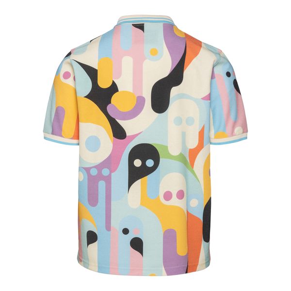 Pharmacy Industry Multicolored Fantasy Print Polo Shirt