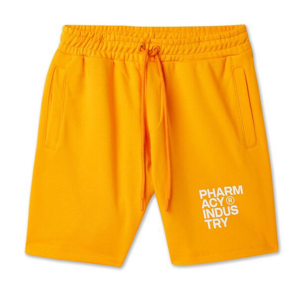 Pharmacy Industry Chic Orange Cotton Trousers with Logo Detail