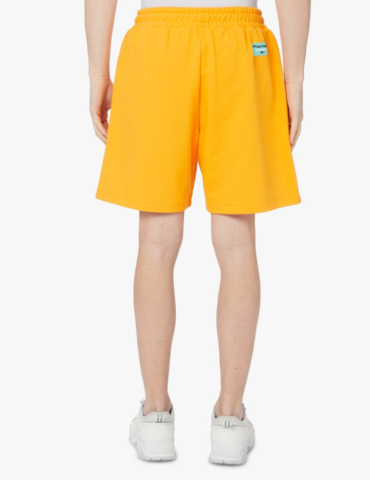 Pharmacy Industry Chic Orange Cotton Trousers with Logo Detail