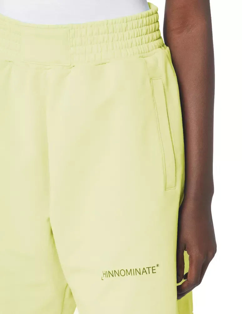 Hinnominate Chic Summer Cotton Bermuda Shorts in Sunshine Yellow