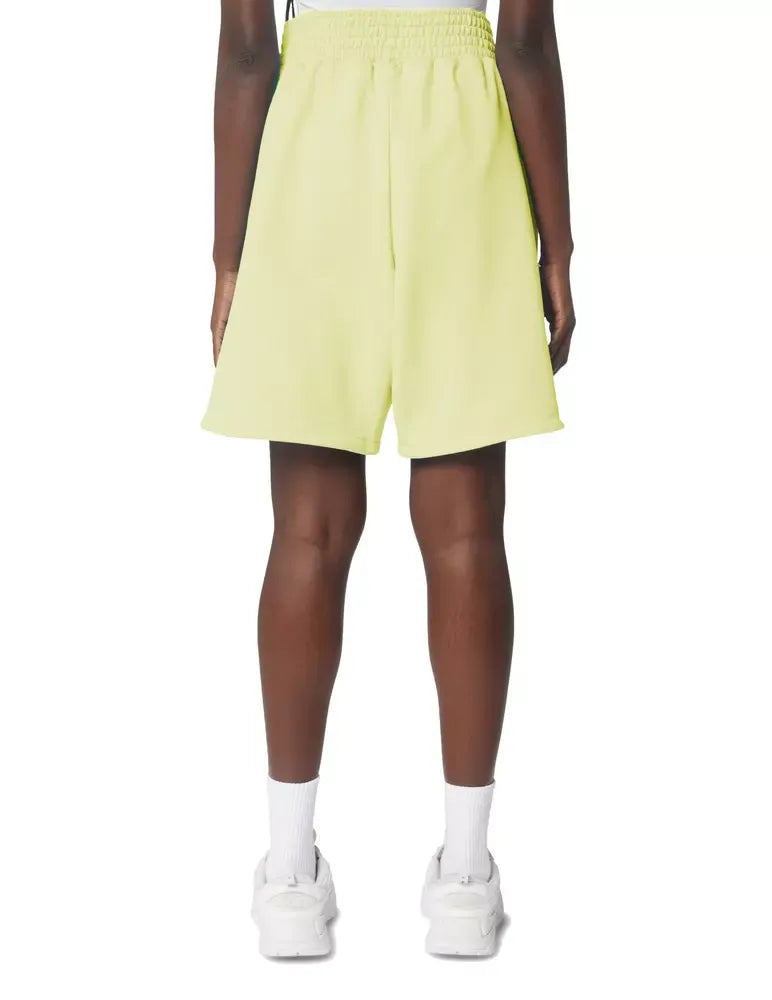 Hinnominate Chic Summer Cotton Bermuda Shorts in Sunshine Yellow