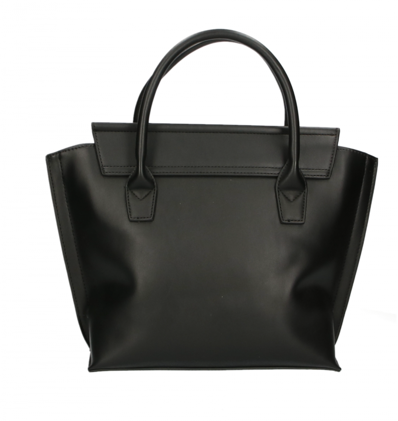 Plein Sport Sleek Black Tote with Chic Logo Detail