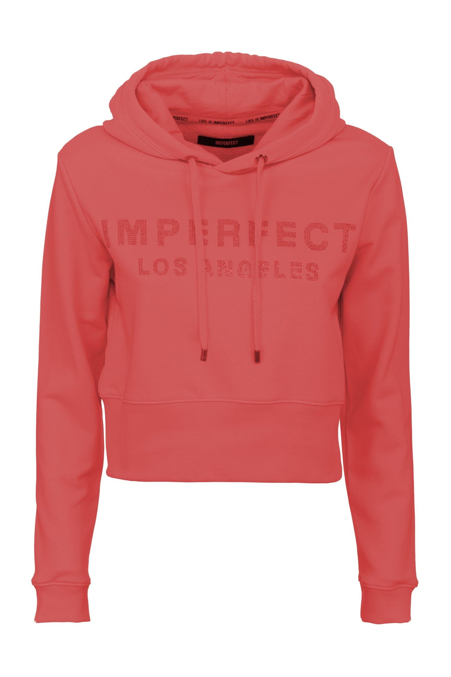 Imperfect Elegant Rhinestone Logo Hoodie