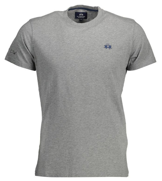 La Martina Embroidered Logo Cotton Tee for Men