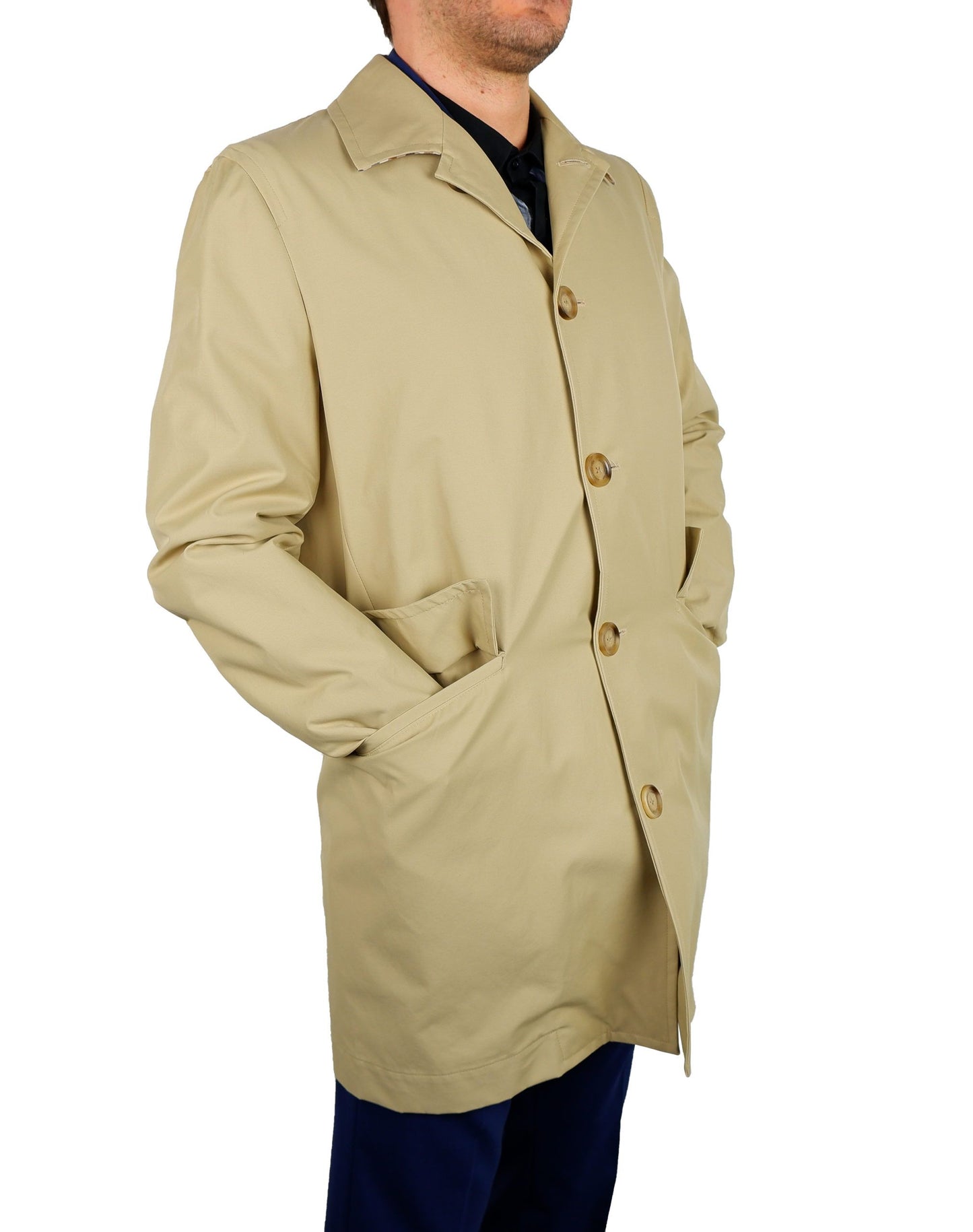 Aquascutum Classic Beige Trench Coat - Timeless Elegance