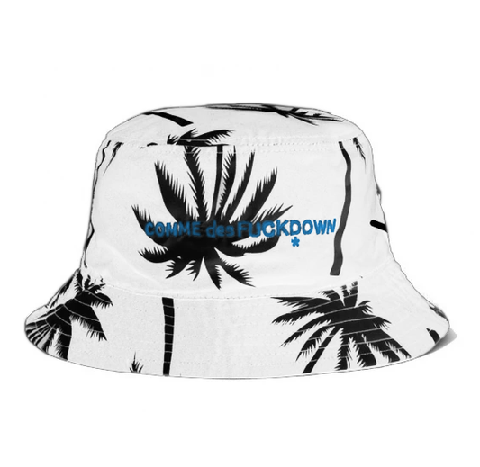 Comme Des Fuckdown Palm Print Chic Fisherman Hat