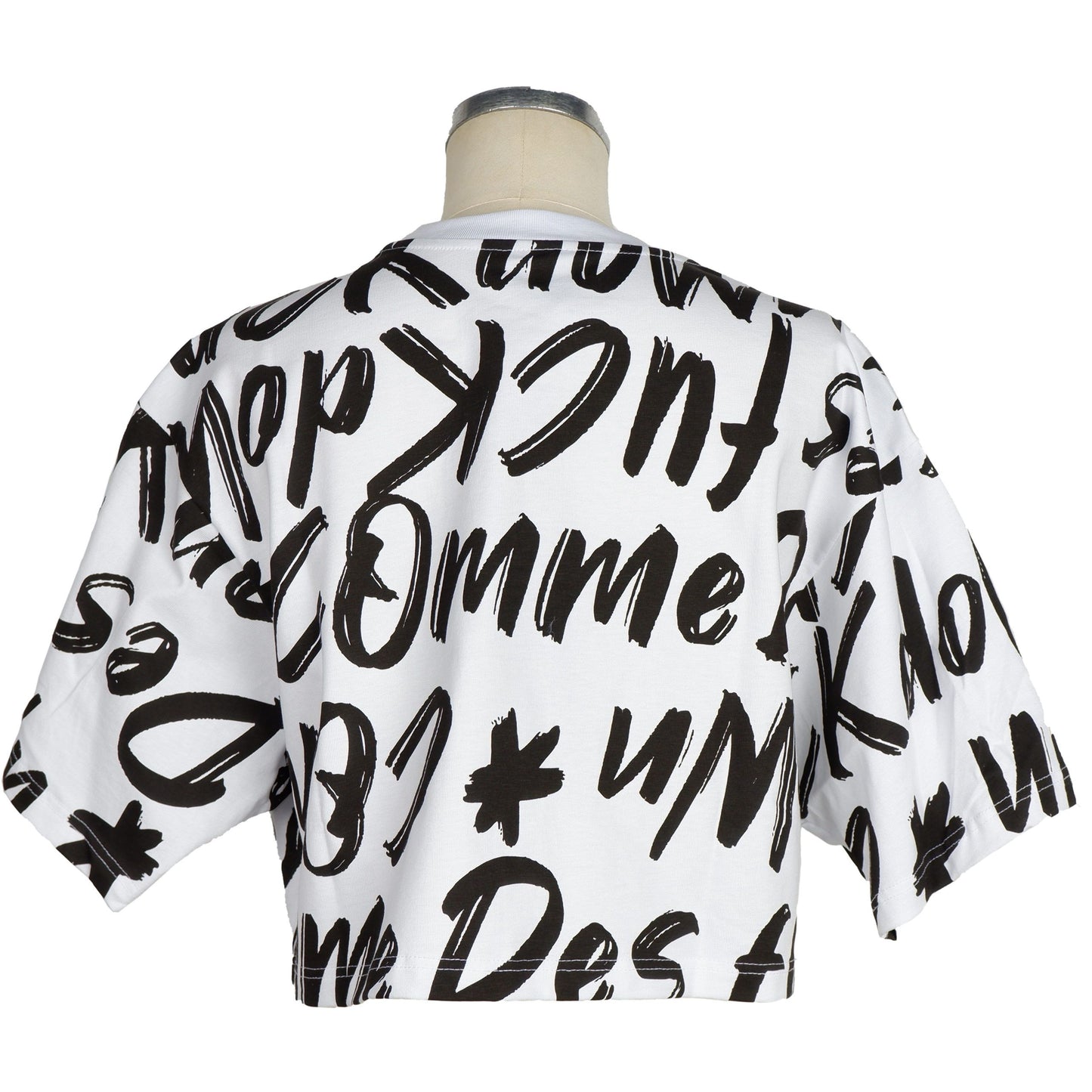 Comme Des Fuckdown Chic Contrast Print Cotton Tee