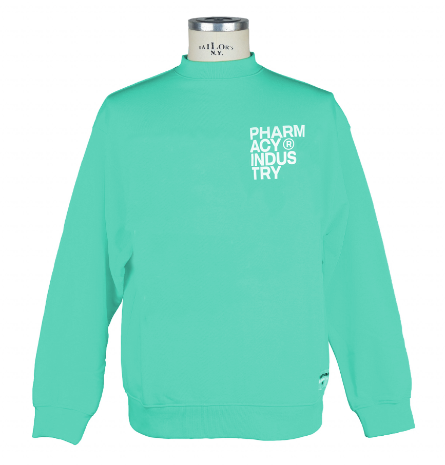 Pharmacy Industry Chic Green Logo Crewneck Sweatshirt