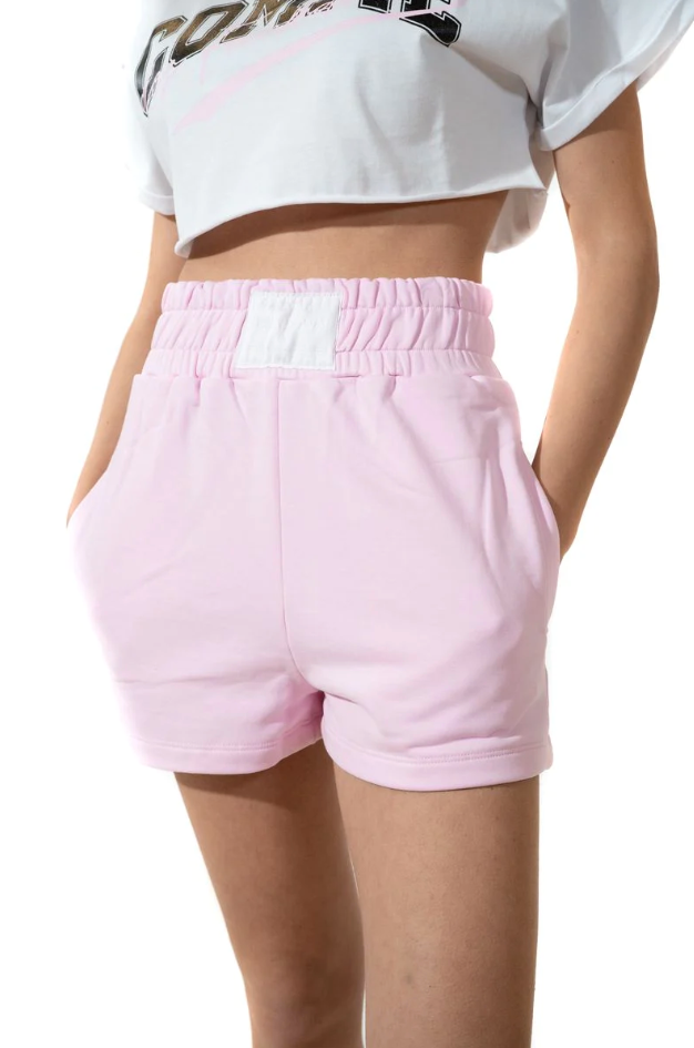 Comme Des Fuckdown Chic Stretch Cotton Logo Shorts