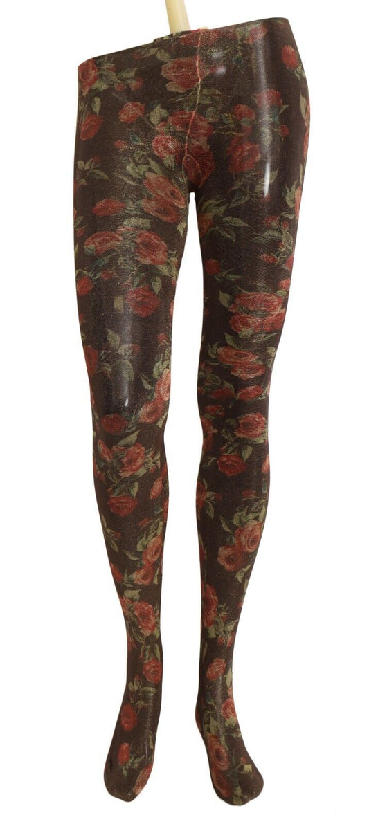 Dolce & Gabbana Floral Print Nylon Tights