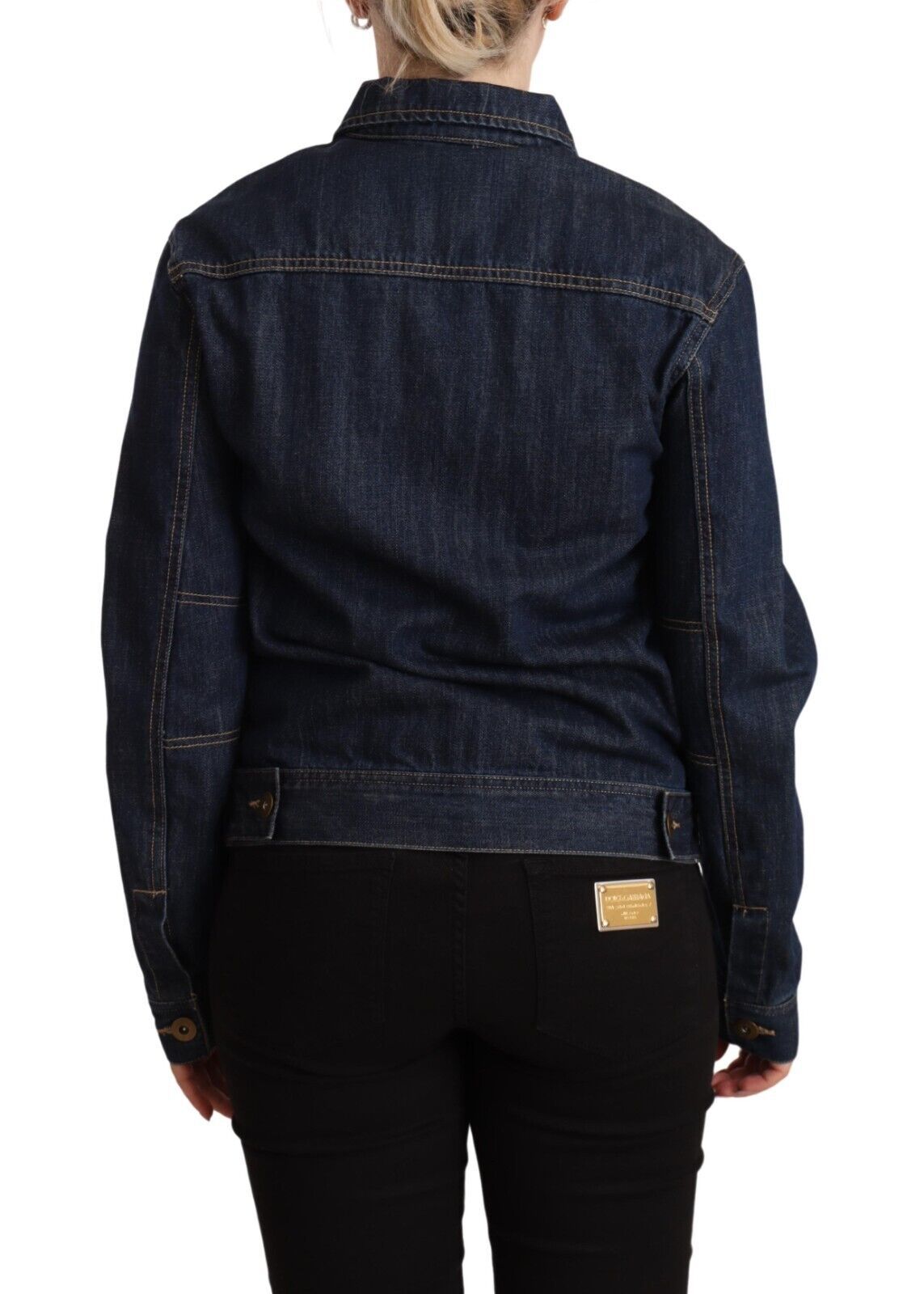 Master Coat Dark Blue Button Down Long Sleeves Denim Jacket