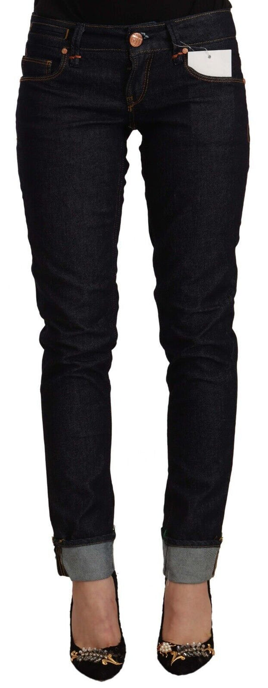 Acht Chic Low Waist Skinny Black Jeans